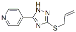 4-[3-(Allylthio)-1H-1,2,4-triazol-5-yl]pyridine 구조식 이미지