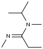 프로파니미드아미드,N,N-디메틸-N-(1-메틸에틸)-,(1E)-(9CI) 구조식 이미지