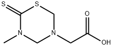 5-Carboxymethyl-3-methyl-2H-1,3,5-thiadiazine-2-thione 구조식 이미지
