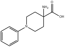 4-아미노-1-페닐기페리딘-4-카르복실산 구조식 이미지