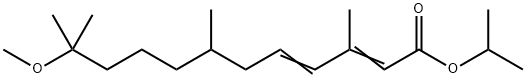 11-메톡시-3,7-11-트리메틸-2,4-도데카디엔산이소프로필에스테르 구조식 이미지