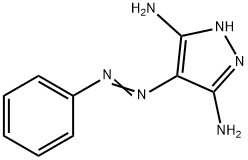 3,5-디아미노-4-페닐아조피라졸 구조식 이미지