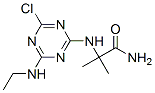 2-Chloro-4-(1-carbamoyl-1-methylethylamino)-6-ethylamino-1,3,5-triazine Structure