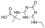 2-[N-[6-(Ethylamino)-1,4-dihydro-4-oxo-1,3,5-triazin-2-yl]amino]-2-methylpropionic acid 구조식 이미지