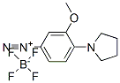3-메톡시-4-(피롤리딘-1-일)벤젠디아조늄테트라플루오로보레이트 구조식 이미지