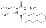 Sodium N-tetradecanoyl-L-phenlyalaninate 구조식 이미지