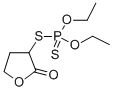 Dithiophosphoric acid O,O-diethyl S-(tetrahydro-2-oxofuran-3-yl) ester Structure