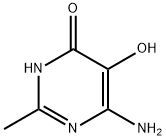 4(1H)-Pyrimidinone, 6-amino-5-hydroxy-2-methyl- (9CI) 구조식 이미지