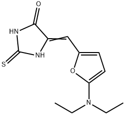 4-Imidazolidinone,  5-[[5-(diethylamino)-2-furanyl]methylene]-2-thioxo- 구조식 이미지