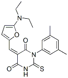 4,6(1H,5H)-Pyrimidinedione,  5-[[5-(diethylamino)-2-furanyl]methylene]-1-(3,5-dimethylphenyl)dihydro-2-thioxo- 구조식 이미지