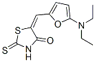 4-Thiazolidinone,  5-[[5-(diethylamino)-2-furanyl]methylene]-2-thioxo- 구조식 이미지