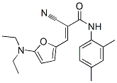 2-Propenamide,  2-cyano-3-[5-(diethylamino)-2-furanyl]-N-(2,4-dimethylphenyl)- 구조식 이미지