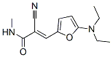 2-Propenamide,  2-cyano-3-[5-(diethylamino)-2-furanyl]-N-methyl- 구조식 이미지