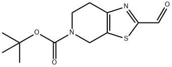 tert-butyl 2-formyl-6,7-dihydrothiazolo[5,4-c]pyridine-5(4H)-carboxylate 구조식 이미지