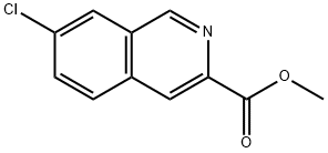 3-Isoquinolinecarboxylic acid, 7-chloro-, Methyl ester Structure