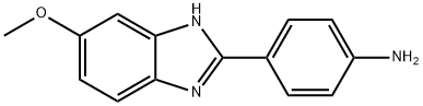 4-(5-METHOXY-1H-BENZOIMIDAZOL-2-YL)-페닐아민 구조식 이미지