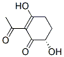 2-Cyclohexen-1-one, 2-acetyl-3,6-dihydroxy-, (6S)- (9CI) Structure