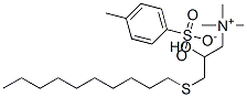 [3-(decylthio)-2-hydroxypropyl]trimethylammonium p-toluenesulphonate Structure