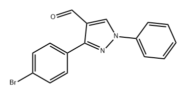 3-(4-BROMO-PHENYL)-1-PHENYL-1H-PYRAZOLE-4-CARBALDEHYDE 구조식 이미지