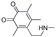 3,5-Cyclohexadiene-1,2-dione, 3,4,6-trimethyl-5-[2-(methylamino)ethyl]- (9CI) Structure