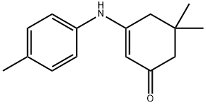 2-cyclohexen-1-one, 5,5-dimethyl-3-[(4-methylphenyl)amino] 구조식 이미지
