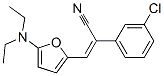 벤젠아세토니트릴,3-클로로-알파-[[5-(디에틸아미노)-2-푸라닐]메틸렌]- 구조식 이미지