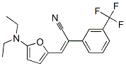 Benzeneacetonitrile,  -alpha--[[5-(diethylamino)-2-furanyl]methylene]-3-(trifluoromethyl)- Structure