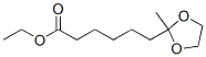 2-Methyl-1,3-dioxolane-2-hexanoic acid ethyl ester Structure