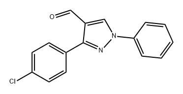 3-(4-chlorophenyl)-1-phenyl-1H-pyrazole-4-carbaldehyde Structure