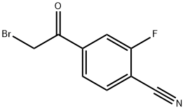 4-(broMoMethyl)-2-fluorobenzonitrile 구조식 이미지