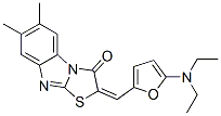 Thiazolo[3,2-a]benzimidazol-3(2H)-one,  2-[[5-(diethylamino)-2-furanyl]methylene]-6,7-dimethyl- Structure