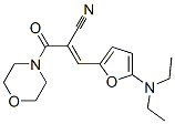 Morpholine,  4-[2-cyano-3-[5-(diethylamino)-2-furanyl]-1-oxo-2-propenyl]-  (9CI) 구조식 이미지