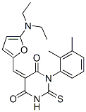 4,6(1H,5H)-Pyrimidinedione,  5-[[5-(diethylamino)-2-furanyl]methylene]-1-(2,3-dimethylphenyl)dihydro-2-thioxo- Structure