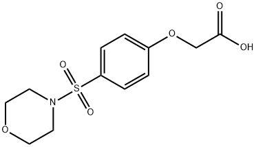 [4-(Morpholine-4-sulfonyl)-phenoxy]-acetic acid Structure