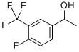 1-[4-FLUORO-3-(트리플루오로메틸)페닐]ETHAN-1-OL 구조식 이미지