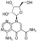 4-Amino-5,6,7,8-tetrahydro-5-oxo-8-(β-D-ribofuranosyl)pyrido[2,3-d]pyrimidine-6-carboxamide Structure