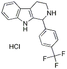 1-[4-(trifluoromethyl)phenyl]-2,3,4,9-tetrahydro-1H-beta-carboline hydrochloride Structure