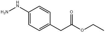 Benzeneacetic acid, 4-hydrazino-, ethyl ester (9CI) Structure