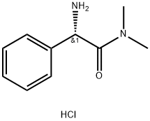 (2S)-2-아미노-N,N-디메틸-2-페닐아세트아미드염산염 구조식 이미지