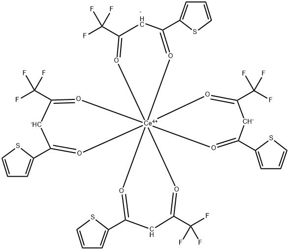 세륨IV테노일트리플루오로아세토네이트 구조식 이미지