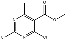 2,4-Dichloro-6-methyl-5-pyrimidinecarboxylic acid methyl ester 구조식 이미지