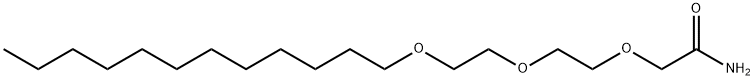 2-(2-(2-(DODECYLOXY)-ETHOXY)-ETHOXY)-ACETAMIDE Structure