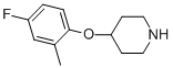 4-(4-FLUORO-2-METHYLPHENOXY)PIPERIDINE Structure