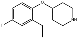 Piperidine, 4-(2-ethyl-4-fluorophenoxy)- (9CI) Structure