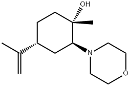 (1S,2R,4S)-1-Methyl-2-Morpholino-4-(prop-1-en-2-yl)cyclohexanol Structure