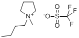 1-Butyl-1-methylpyrrolidinium trifluoromethanesulfonate 구조식 이미지