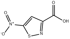 3-이소티아졸카르복실산,5-니트로- 구조식 이미지