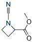 2-아제티딘카르복실산,1-시아노-,메틸에스테르(9CI) 구조식 이미지
