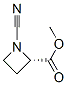 2-Azetidinecarboxylicacid,1-cyano-,methylester,(2S)-(9CI) Structure