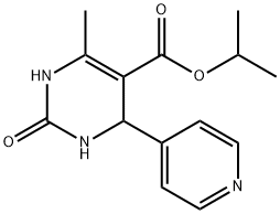 5-Pyrimidinecarboxylicacid,1,2,3,4-tetrahydro-6-methyl-2-oxo-4-(4-pyridinyl)-,1-methylethylester(9CI) 구조식 이미지